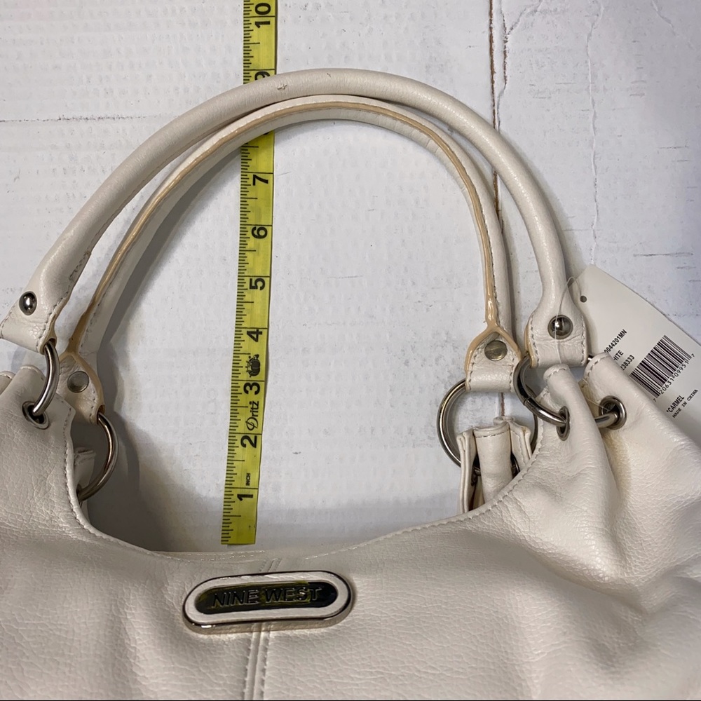 Nine West Carmel white handbag purse satchel NWT - Picture 8 of 8